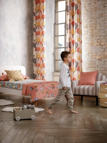 Colorful Curtain Fabrics for Children