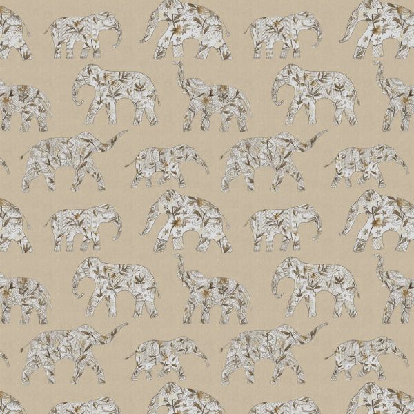 PITHORA: LATTE - Jacquard Textured Fabric for Curtains