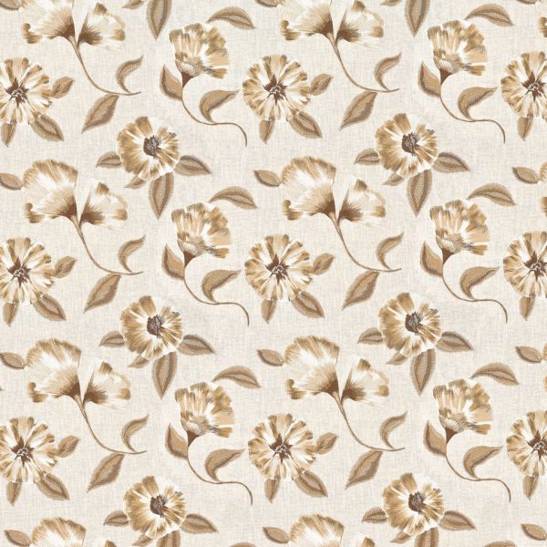 KANAIL: BEIGE - Multicolored Embroidery Fabric for Cushions