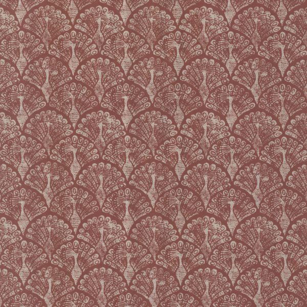 KONARK: CRIMSON - Embroidery Fabric for Cushions Online in India