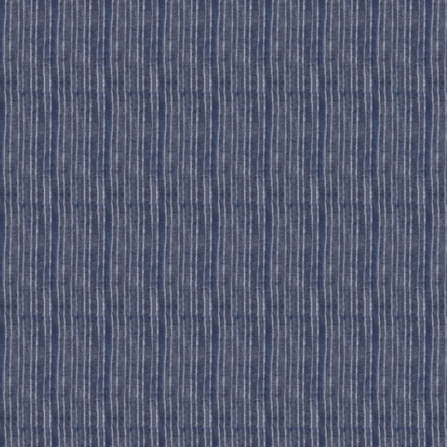 HIMALAYAN STRIPE: INDIGO - Stylish Woven Stripes Fabric for Curtains